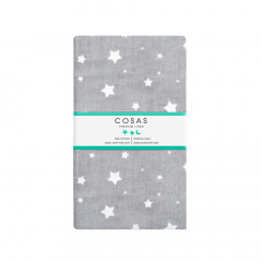 Простыня на резинке 80х160 см GREY STARSFALL Cosas серый Долина