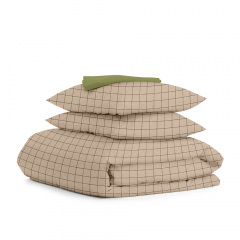 Полуторное постельное белье BEIGE GEOMETRY CS4 Cosas Бежевый 160х220 см Купянск