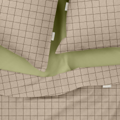 Двуспальное постельное белье BEIGE GEOMETRY CS3 Cosas Бежевый 180х220 см Тячев