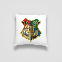 Подушка декоративная с принтом "Логотип факультетов Harry Potter. Гарри Поттер" Push IT Белый Кавун П000747 Доманёвка
