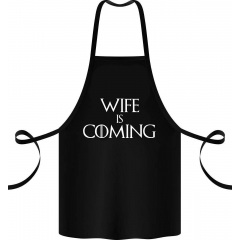Фартук с принтом Арбуз Wife is coming 68 см Черный Херсон