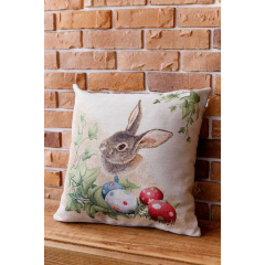 Пасхальная декоративная подушка Прованс Заяц 45х45 см Разноцветный (8253) Ніжин
