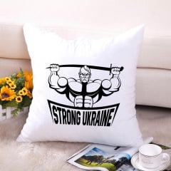 Подушка декоративная с принтом "Strong Ukraine" Push IT Белый Кавун П000612 Херсон