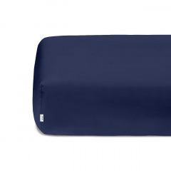 Набор простыни на резинке Cosas BEIGE/DARK BLUE Ранфорс 140х200х20 см 2 шт Синий/Бежевый Мукачево
