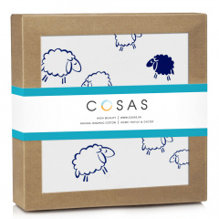 Непромокаемый наматрасник 70х120 см SHEEP Cosas Белый Шепетівка