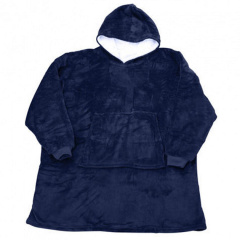 Плед-двухсторонняя толстовка Huggle Hoodie 80х110 см Синий (2993-9107а) Вінниця