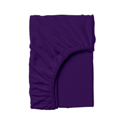 Подростковая постель с простыней на резинке Dark Plum CS1 Cosas Фиолетовый 160х220 см Київ