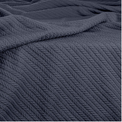 Покрывало 240х260 Stormy Knitted Braid Cosas стальной Київ