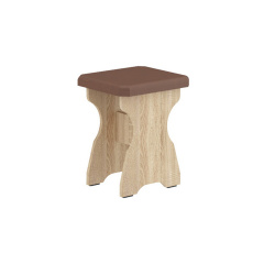 Табурет CuisineCorner (коричневий + сонома, 35х33х45 см) Ровно