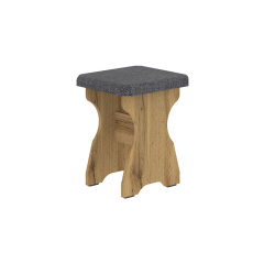 Табурет CuisineCorner (савана дарк грей + тахо, 35х33х45 см) Ромны