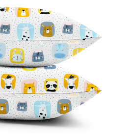 Набор наволочек Cosas COLOR ANIMALS 40х60 см Белый