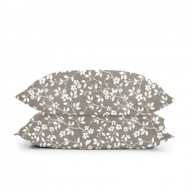 Набор наволочек Cosas BEIGE FLOWERS Ранфорс 50х70 см Бежевый
