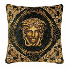 Гобеленовая наволочка Прованс Arte di lusso-1 45х45 см Золотой/черный (6808)