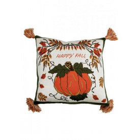Декоративная наволочка Прованс Happy Fall Тыква 45х45 см Разноцветный (7141)