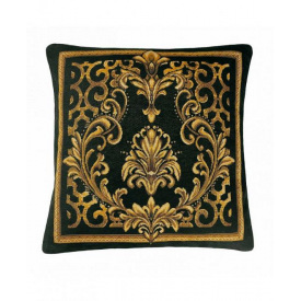 Гобеленовая наволочка Прованс Baroque-3 45х45 см Золотой/черный (2965)