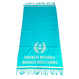 Пляжное полотенце Le Comptoir de la plage Riviera 90x160 см Голубое (ZIK0000015835)