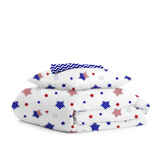 Подростковое постельное белье Star America Zigzag Blue Cosas Синий 160х220 см