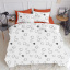 Полуторное постельное белье Sheep Dark Grey CS2 Cosas серый 160х220 см Ізмаїл