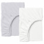 Набор простыни на резинке Cosas WHITE/GREY Ранфорс 90х200х20 см 2 шт Серый/Белый Каменка-Днепровская
