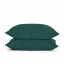 Двуспальная постель с простыней на резинке Dark Green Cosas Зеленый 180х220 см Лозова