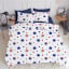 Двухспальная постель с простыней на резинке Star America Dark Blue Cosas Синий 180х220 см Нова Каховка