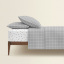 Полуторная постель с простыней на резинке GREY GEOMETRY CS8 Cosas серый 160х220 см Хуст
