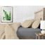 Полутораспальный комплект на резинке Cosas BEIGE GEOMETRY CS1 Ранфорс 160х220 см Бежевый/Серый Ирпень