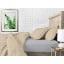Евро комплект Cosas BEIGE GEOMETRY Ранфорс 200х220 см Бежевый/Серый Кривой Рог