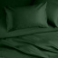 Двуспальная постель сатин с простыней на резинке GREEN Cosas Зеленый 180х220 см Винница
