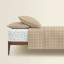 Евро постель с простыней на резинке BEIGE GEOMETRY CS9 Cosas Бежевый 200х220 см Надворная