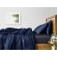 Евро постельное белье сатин Dark Blue CS6 Cosas Графит 200х220 см Нововолынск