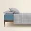 Двуспальная постель с простыней на резинке GREY GEOMETRY CS9 Cosas серый 180х220 см Винница