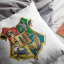Подушка декоративная с принтом "Логотип факультетов Harry Potter. Гарри Поттер" Push IT Белый Кавун П000747 Доманёвка