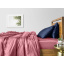 Полутораспальный комплект Cosas ROSE SATIN CS3 160х220 см Синий Костопіль