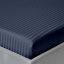 Евро постель сатин с простыней на резинке DENIM CS1 Cosas Сапфир 200х220 см Київ