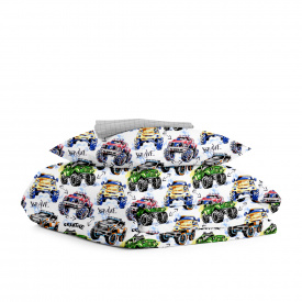Подростковое постельное белье BRAVE CARS Cosas серый 155х215 см