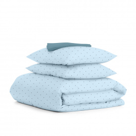 Евро постельное белье Mini Dots CS13 Cosas Голубой 200х220 см