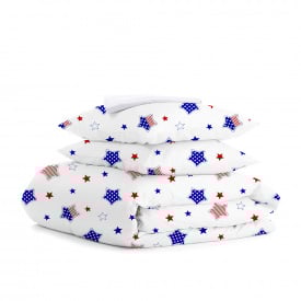 Евро постельное белье Star America White Cosas Синий 200х220 см