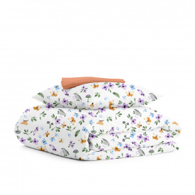 Детское постельное белье в кроватку BIRDS CS3 Cosas Фиолетовый 110х140 см