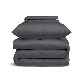 Подростковое постельное белье сатин SMOKY Cosas Антрацит 160х220 см