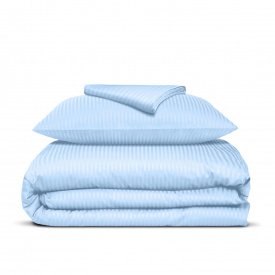 Детское постельное белье сатин в кроватку MAYA Cosas Голубой 110х140 см