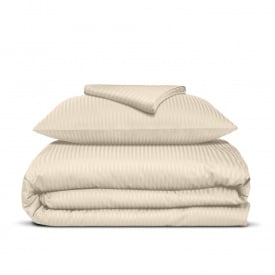 Подростковая постель сатин с простыней на резинке BISCUIT Cosas Магнолия 160х220 см