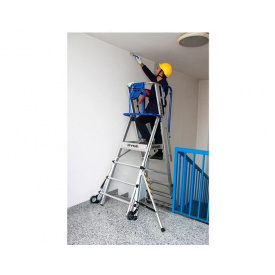 Двусторонняя телескопическая лестница-помост SVELT TELEFLY от 4 до 6 ступени