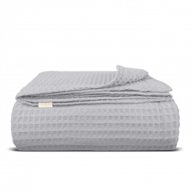 Покрывало 160х230 см Smoky Greek Waffle Cosas серый