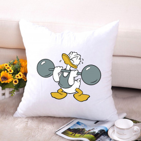 Подушка декоративная с принтом "Дональд Дак" Push IT Белый Кавун П000614