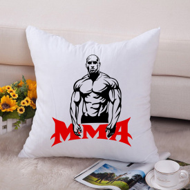 Подушка декоративная с принтом "Боксер ММА" Push IT Белый Кавун П000652