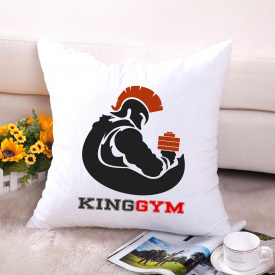 Подушка декоративная с принтом "King gym" Push IT Белый Кавун П000610