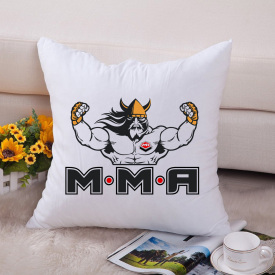 Подушка декоративная с принтом "ММА викинг" Push IT Белый Кавун П000658