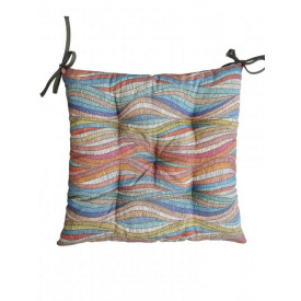 Подушка Прованс MixPrint волна 40х40 см Разноцветный (7174)