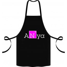 Фартук с принтом Арбуз ANya 68 см Черный